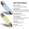 Car T10 x 41 LED 1.6 inches (41 mm), Room Lamp, T10 x