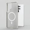 Чехол Для Samsung Galaxy S26 Ultra S25 S24 Для MagSafe Магнитный Матовый Частицы Прозрачный Акрил Ощущение Кожи Жесткая Задняя Крышка