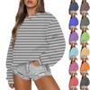 Women Autumn Winter Tops Women's Long Sleeve Sweatshirt Casual Crewneck Loose Fit Pollover Fleece Tops