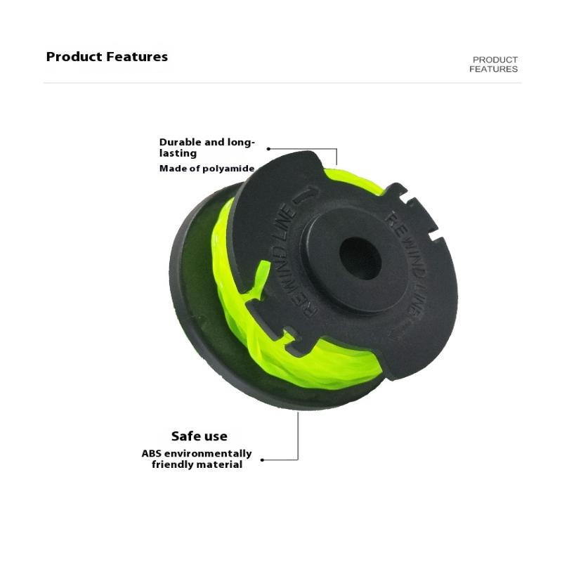 Замена шпули для триммера Ryobi Rac143 36V 20 футов Автоподача Аккумуляторная катушка с леской для сорняков