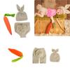 Костюм для фотосъемки младенца, шапочка с заячьими ушками и трусики/шорты для новорожденных, одежда для фотосъемки, приятный для кожи младенец, милый костюм для фотосъемки