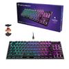 Turtle Beach Gaming Keyboard Vulcan TKL AIMO JP Japanese Layout Wired Mechanical Linear Tenkeyless RGB Volume Dial Windows 10 or Later Black/Black []