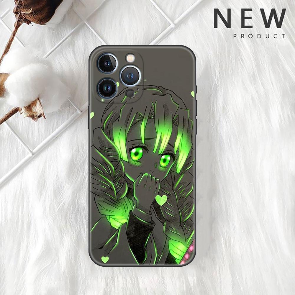 Чехол для Apple iPhone 14 11 13 12 Pro 7 XR X XS Max 8 Plus 6 6S SE 2022 13Pro черный мягкий телефон Funda Anime Demon Slayer