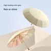 Цветная клеевая ткань для зонта Защита от солнца Защита от УФ Складной Влагозащитный Ветрозащитный Двойного назначения Женский ремесленный зонт