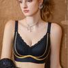 [Lift] Simple sexy underwear without steel ring upper support gather seamless comfortable bra summer