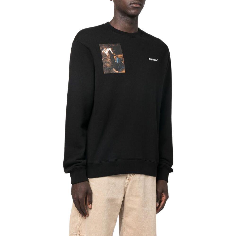 Свитшот OFF WHITE Мужской Черный OMBA057C99FLE0111001
