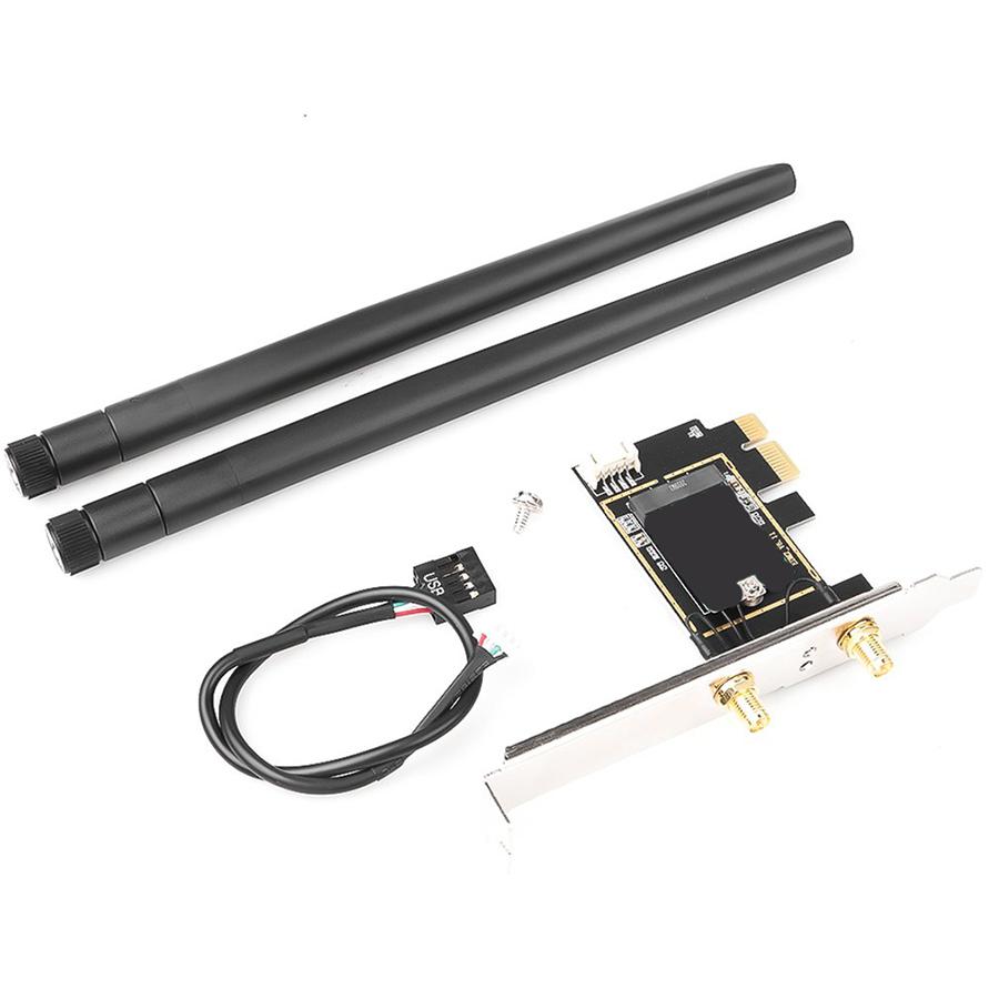 1× Плата M.2/NGFF на PCI-E PCI-EX16 WiFi Bluetooth Адаптер для ПК для Intel AX200 Новый