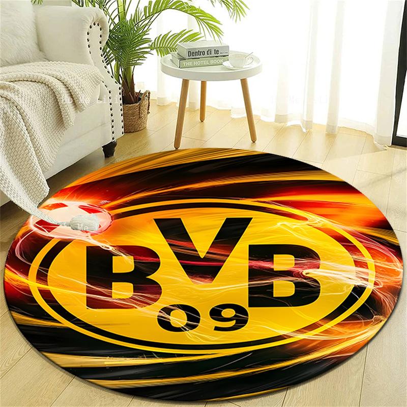 1pc B-BVB09 Print Round Carpet Chair Round Carpet Suitable for Bedroom Living Room Home Decorative Carpet