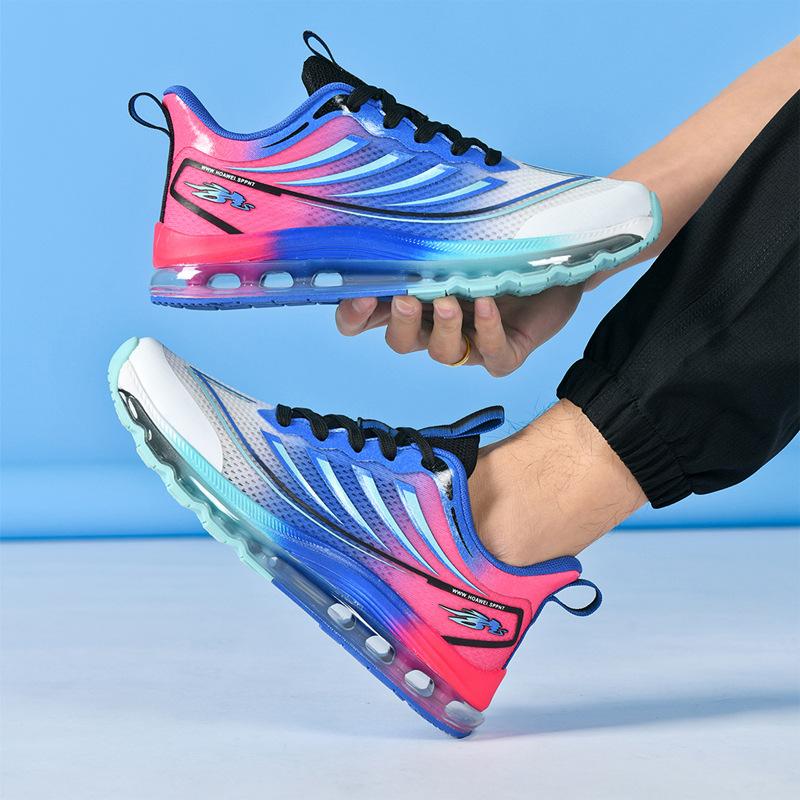 Мужские кроссовки для бега с полной воздушной подушкой на ладони, дышащие, с мягкой подошвой, мужская спортивная обувь, легкие, модные, больших размеров