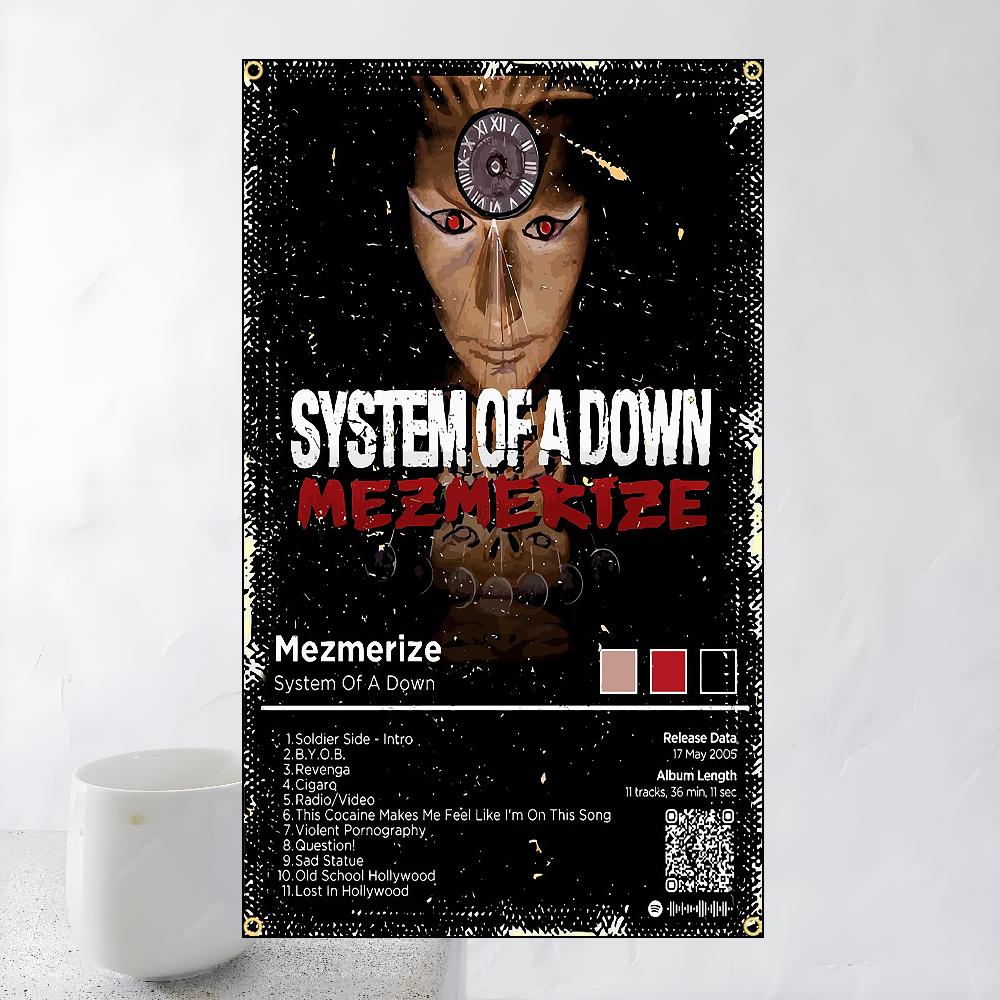 60x90 см 90x150 см Флаг рок-группы System Of A Down S-System Полиэстер Цифровая печать Баннер Для стены спальни Настенный ковер для улицы