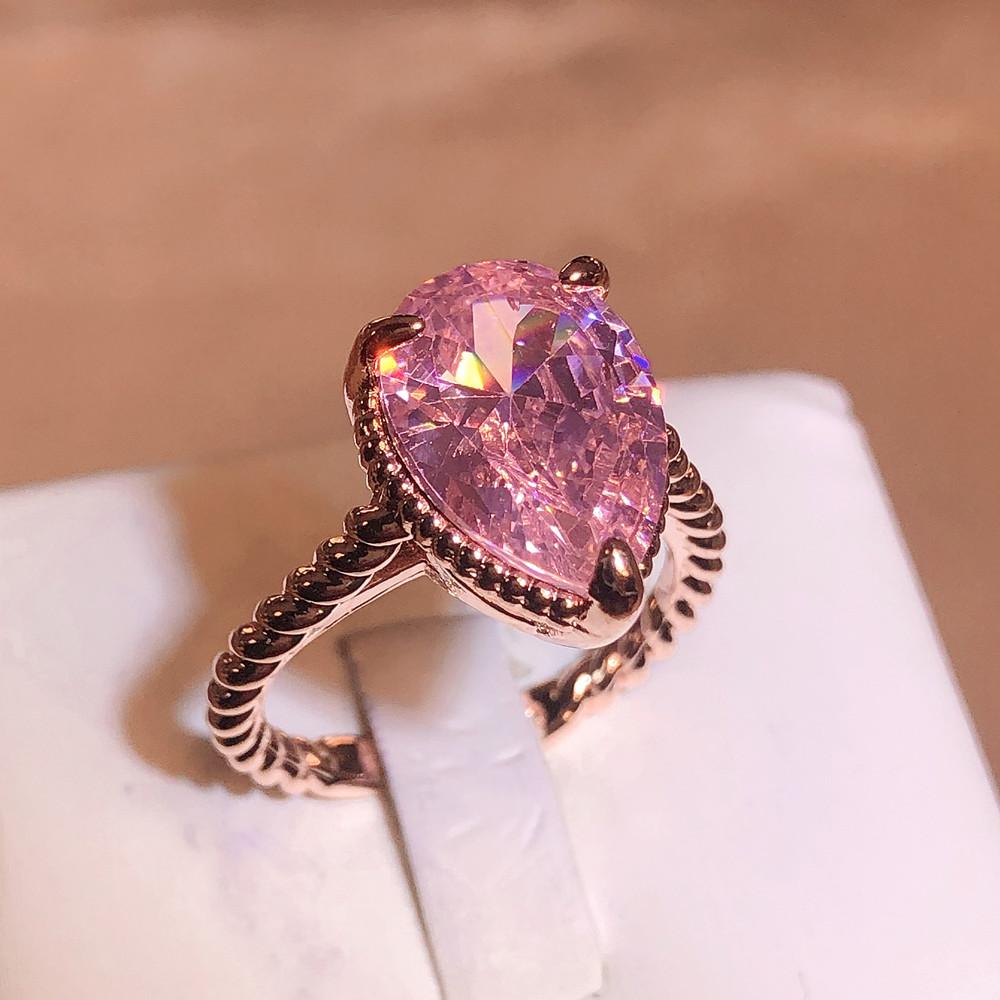 Простое кольцо в форме сердца для женщин, женские милые кольца на палец, романтический подарок на день рождения для подруги, модные украшения из камня с цирконием