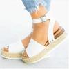 Women's Shoes 2024 New Fashion Plus Size Hemp Rope Wedge Heel Platform Fish Mouth Sandals Women Luxury Sandals Women Designers