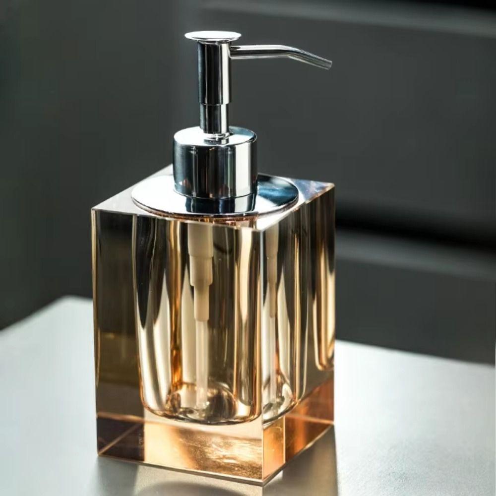 Прозрачный дозатор для дезинфицирующего средства для рук, нажимной тип, контейнер для жидкого мыла, современная банка для лосьона, для дома