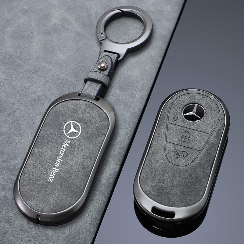 2025 Новый кожаный+цинковый сплав Чехол-оболочка для автомобильного ключа Аксессуары Для Mercedes Benz 2022 C-Class S-Class W223 W206 S350 S400 S450 S500