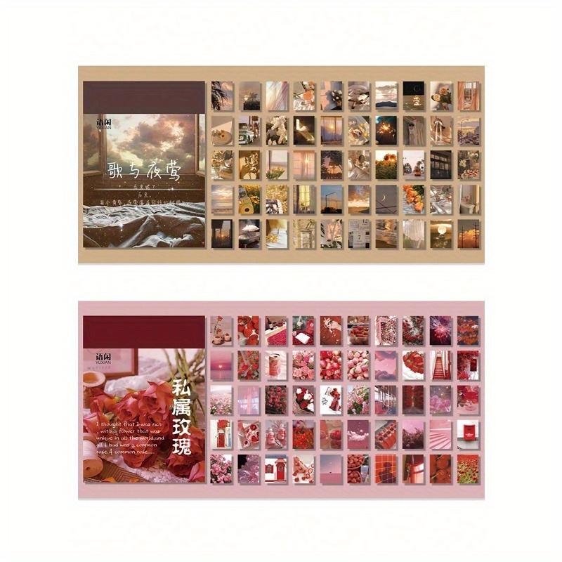 1 шт. Случайная доставка Японская бумажная наклейка Блокнот, Ins стиль Свежий дневник Блок для заметок, 50 листов, Школьные принадлежности, Снова в школу