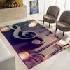 3D Creative Music Note Large Carpet, Living Room, Bedroom Sofa Carpet, Kitchen, Bathroom Door Mat, Non Slip Floor Mat Gift