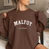 Malfoy Fashion Simple Letter Sweatshirt Women Slim Fit New Style Sportswear Fashion Clothing Round Neck Street Style Hoodi