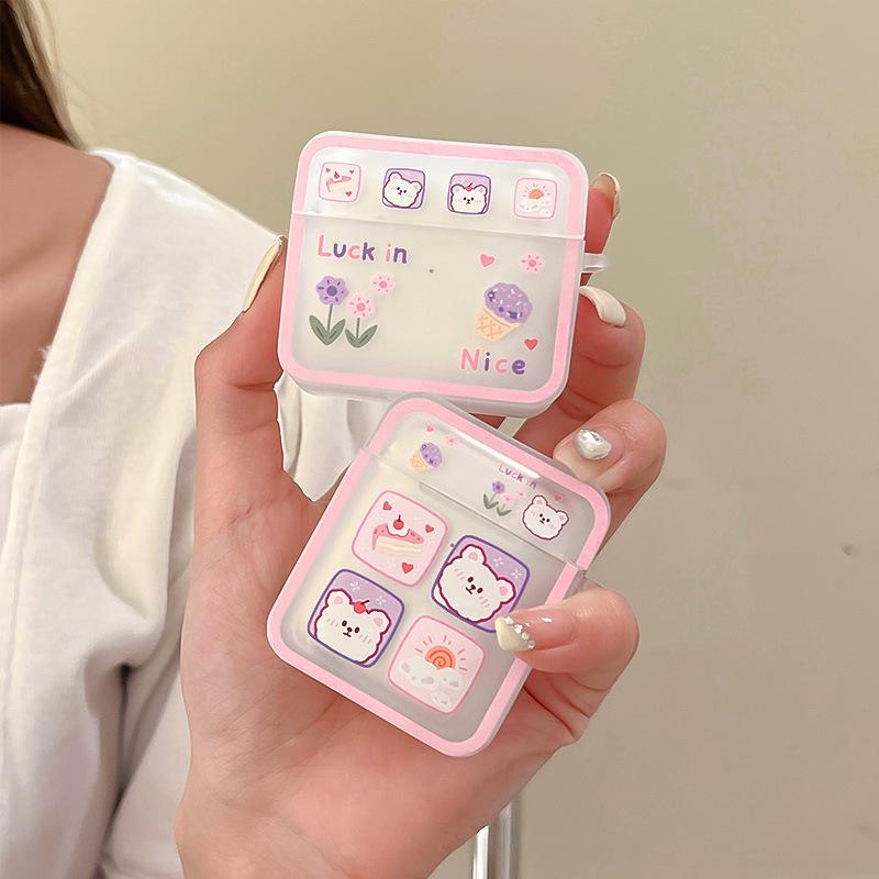 Силиконовый защитный чехол Zhitai с мультяшным принтом для Apple AirPods 3 и Pro.