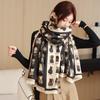 Korean Version Imitation Cashmere Scarf for Women In Winter, Fashionable and Thick Warm Windproof Shawl