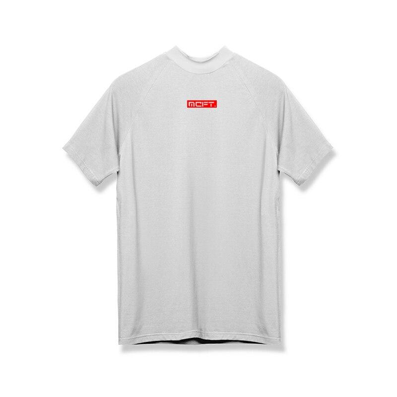 Мужская новая брендовая летняя модная повседневная быстросохнущая футболка с высоким воротником Do The Work, облегающая молодежная спортивная футболка для тренировок в тренажерном зале