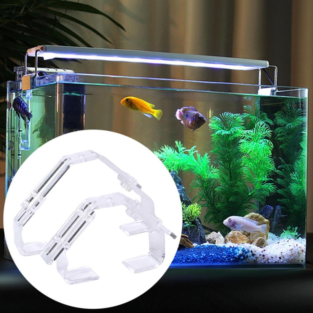 2x Fish Tank Led Lights Rack Clamp, Aquatic Plant Lighting Holder Clamp for Freshwater Aquariums