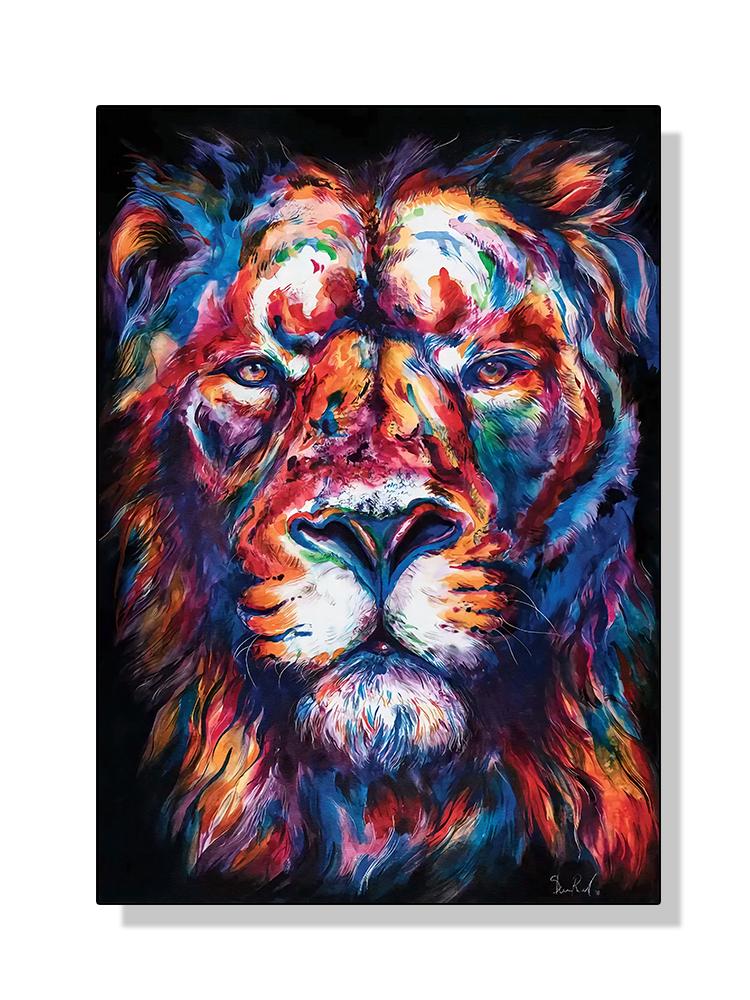 Акварельный тигр, лев, постер с животными, холст, картина, граффити, дикая жизнь, настенная художественная картина для современной гостиной, домашний декор, Cuadros