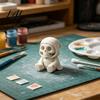 Miniature Landscape Accessory 3D Printed Halloween Mummy Figurine Blank DIY Paintable Bandage Ghost Pumpkin Statue Sculpture for Painting