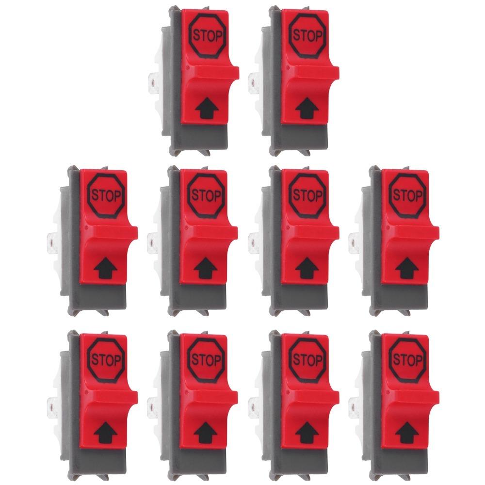 10PCS Red On Off Stop Switch Compact Kill Stop Switch for Husqvarna 137 142 36 41 42 136 50 51 55 61 141 266 268 272 281 288