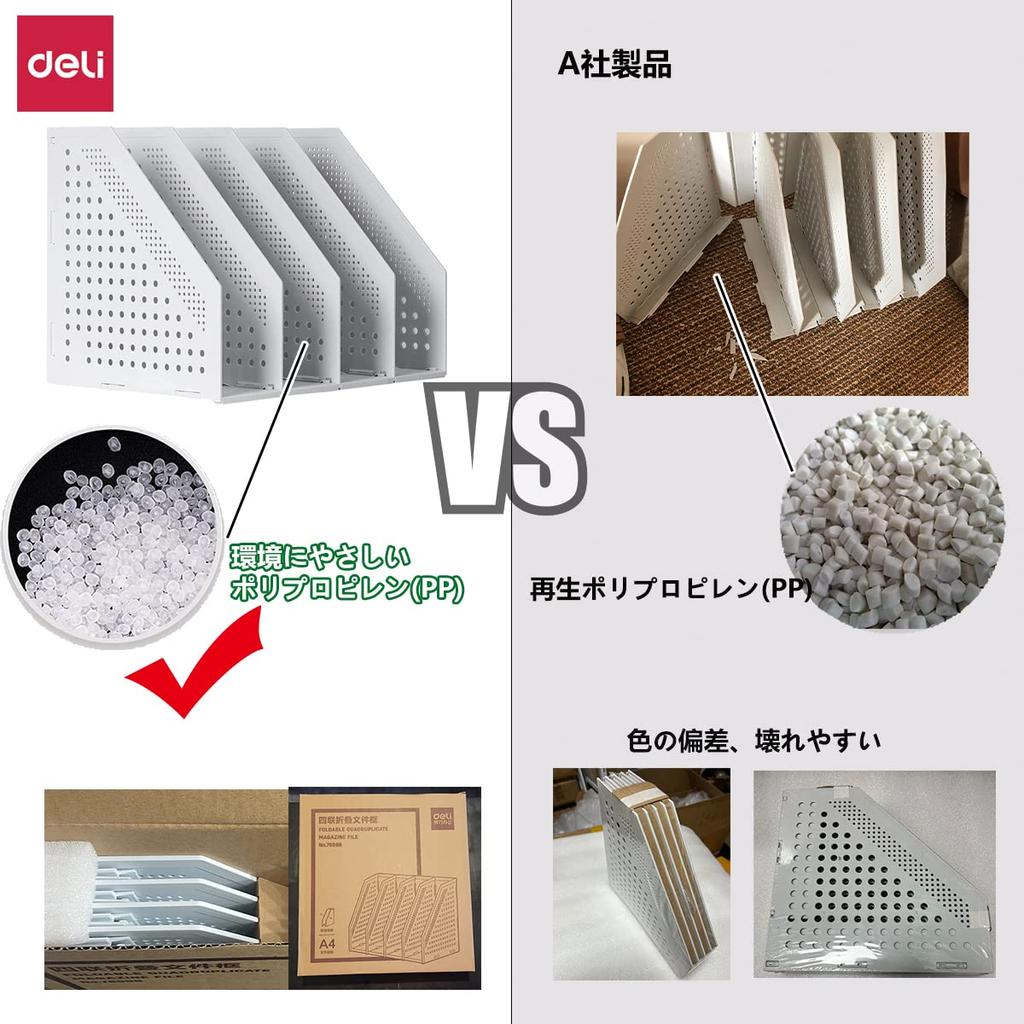 Deli Authentic A4 Коробка для файлов, Полка для стола, Складная книжная полка с вертикальными отделениями для организации и хранения в офисе, Офисное хранение, Настольный