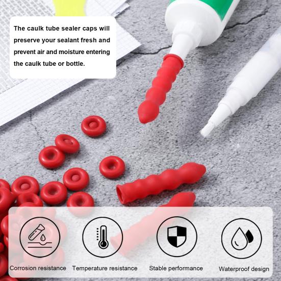 1 упаковка уплотняющей крышки, удобная, хорошая прочность, износостойкая эмульсионная уплотнительная крышка для стекла, клея, товары для дома