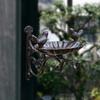 Bird Feeder Bath Easy Install Feeding Station with Hanging Bracket Metal for Wooden Fences