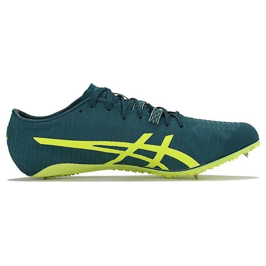 Asics Sonicsprint Elite 2 Удобные Универсальные Амортизирующие Прочные Низкие Кроссовки для бега Унисекс кроссовки Зеленый Желтый 1093A031-300