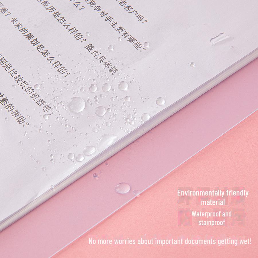 Прозрачная многослойная папка-буклет формата А4 с карманами для вкладышей