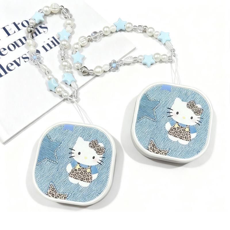 Sanrio Hello Kitty Пес Синнамон Мультяшный Контейнер для Зубных Протезов Ортодонтический Ретейнер Защита для Рта Контейнер для Вставных Зубов С Ремешком Против Потери