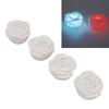 4 Pcs LED Rose Candle Light Flameless Smokeless Colorful LED Decorative Light for Bars Cafe