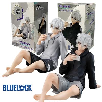 Сидящая фигурка Наги Сэйсиро из аниме Blue Lock, Пальмарный Центр, милая, модель из ПВХ, настольное украшение, игрушки, подарки на день рождения для детей