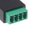 1/2 шт. 6P4C Штекер на 4-контактный винтовой клеммный преобразователь RJ11 Ethernet-разъем для телефонного приемника Удлинительный кабель-адаптер