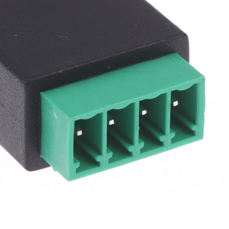 1/2 шт. 6P4C Штекер на 4-контактный винтовой клеммный преобразователь RJ11 Ethernet-разъем для телефонного приемника Удлинительный кабель-адаптер