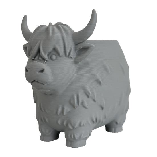 Горный бык Горшок для растений 3D PLA Настольный Большой Диаметр Цветок Форма Яка Горшок