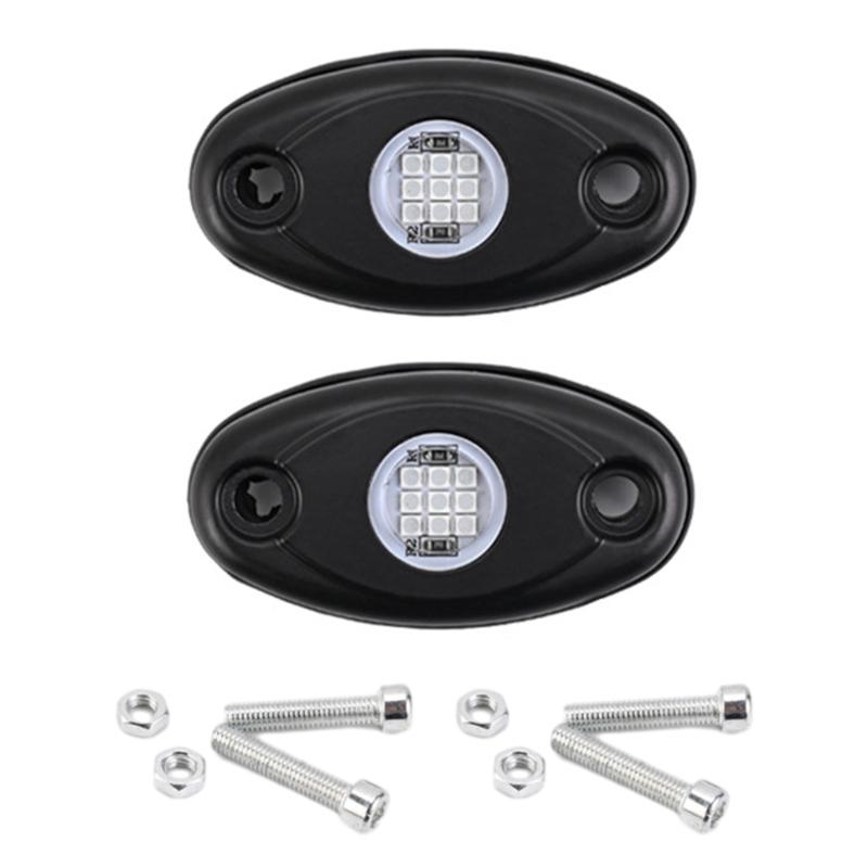 Автомобильные аксессуары светодиодные фары Rock Lights 9 светодиодов Underglow Lights IP67 водонепроницаемые лампы Trail Rig для пикапов грузовиков