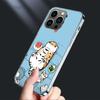 Cartoon Fat Tiger Phone Case For Iphone 16E 15 Pro 14 Plus 17E 16 17 Pro Max Air 11 12 13 Mini Shockproof Capa Cute Cover TPU