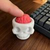 Компактная игрушка-антистресс для кармана, 3D-печатный череп, мозг, кликер для клавиатуры, снятие стресса, колпачок для клавиш, сумка, Хэллоуин, подарки, странный брелок для коллекционеров, креативный фокус