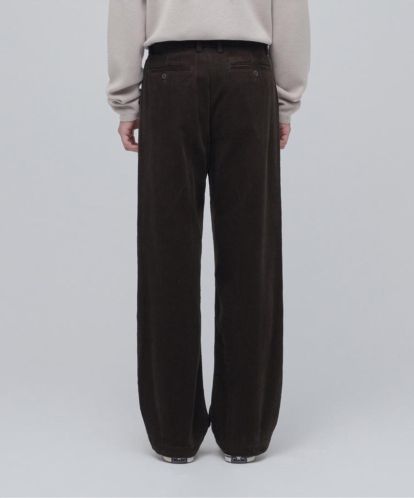 MUSINSA STANDARD Wide Corduroy Pants [Dark Brown]