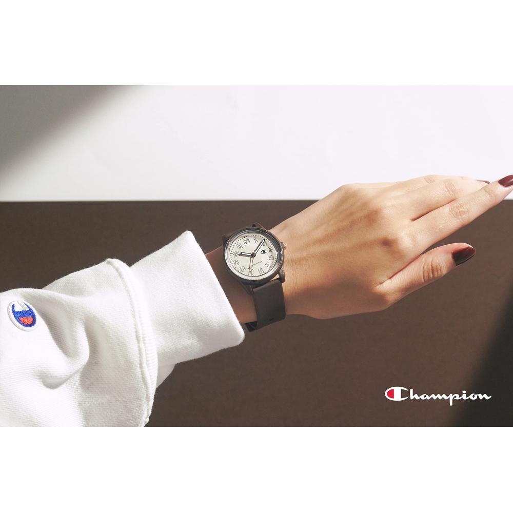 [Champion] Аналоговый солнечный водонепроницаемый уретановый ремешок R05A-503VK Коричневый