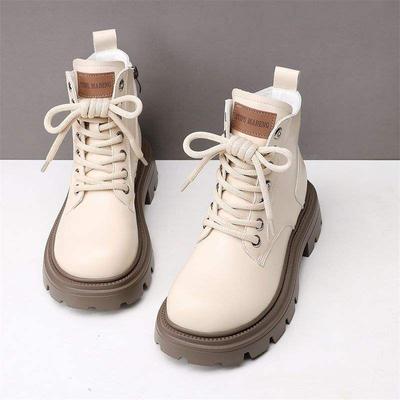 2025 модные универсальные новые ботинки-локомотивы, ботинки Мартина, модные универсальные ботинки на толстой подошве, короткие бархатные ботинки в британском стиле