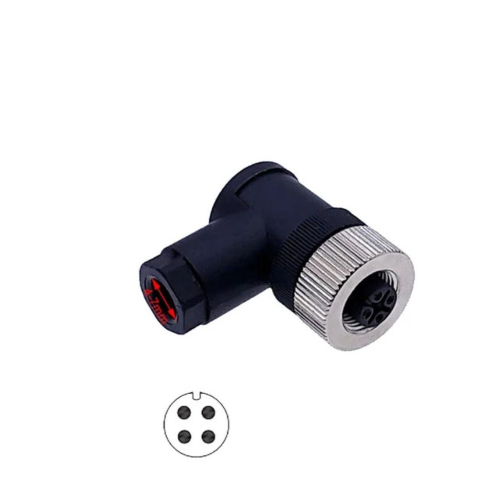 Sensor Plug M12 Aviation Plug Connector Screw Threaded Coupling Male&Female Plug