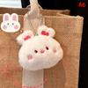 Cartoon Stuffed Plush Keyring Soft Cute Animal Series Rabbit Frog Doll Keychain