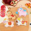 Мультяшный Милый Плюшевый Пони Плюшевый Брелок Кавайная Лошадка Подвеска на Рюкзак Талисман Года Лошади Декоративные Аксессуары Подарок