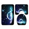 Star Bathroom Floor Mat Toilet Three-Piece Set