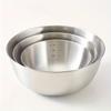 "Elegant" 3-Piece Stainless Steel Salad Bowl Set - Large, Medium & Small Sizes | Scratch-Resistant Kitchen Essentials